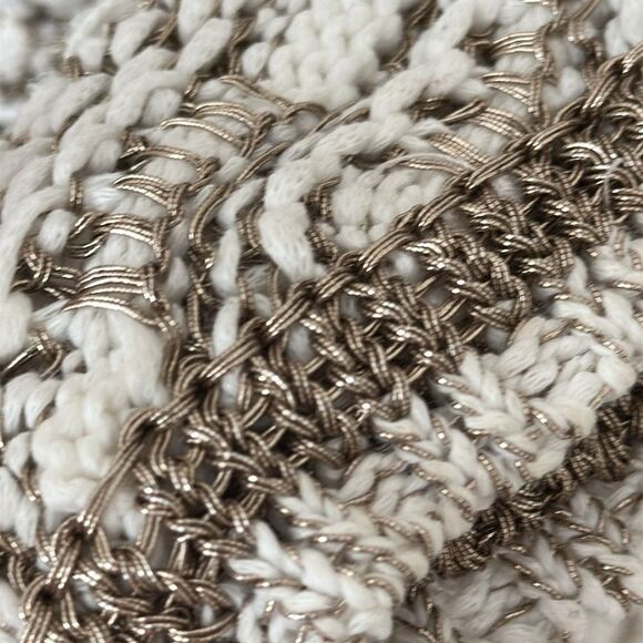 Maje Pull Type Poncho Jumper Ecru Beige One Size - Picture 4 of 4